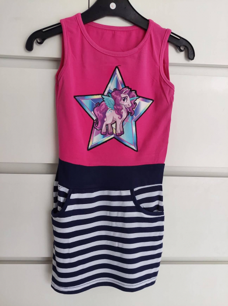 Einhorn Kleid mit Blinken